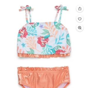 Disney Ariel Kids Swim Bikini - White and Orange